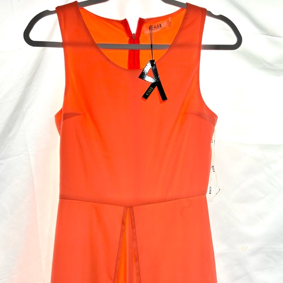 REHAB LA Jumpsuit Small Orange Wide Split Leg NWT - Picture 3 of 6